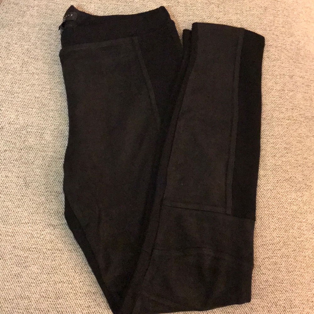 Sanctuary blacks suede moto leggings